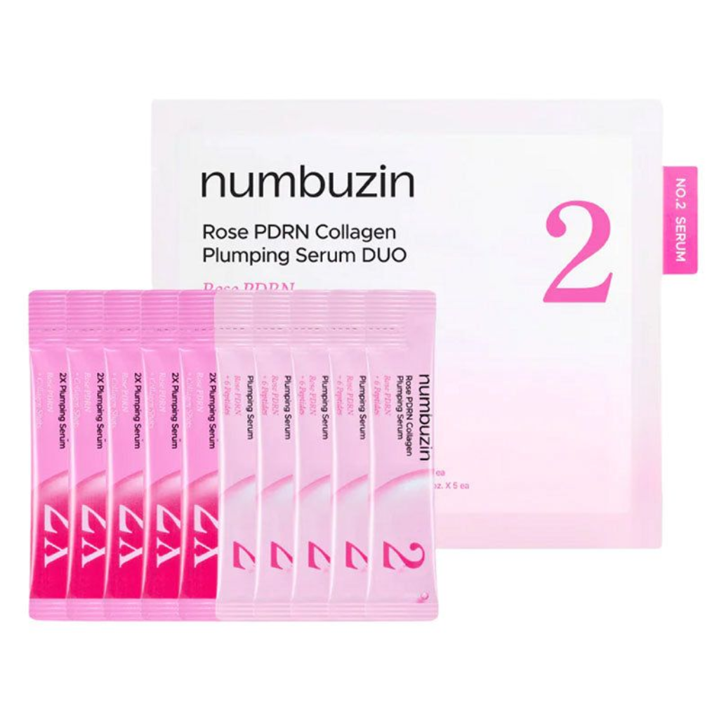 4564 Numbuzin No. 2 Rose PDRN Collagen Plumping Serum DUO - Image 1